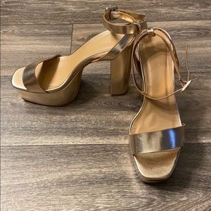 Bamboo platform heels